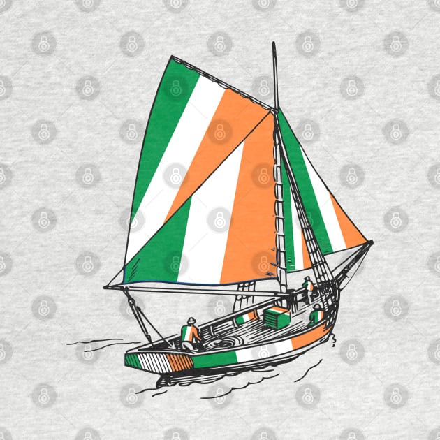 Ireland Standing with Ireland Ship - Sailor Team of Ireland Pride (St Patrick Day) by Mochabonk